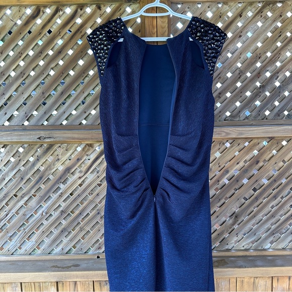 Xscape Navy Blue Sleeveless Formal Dress- size 14 (fits like a 12) - Stunning - Picture 7 of 10